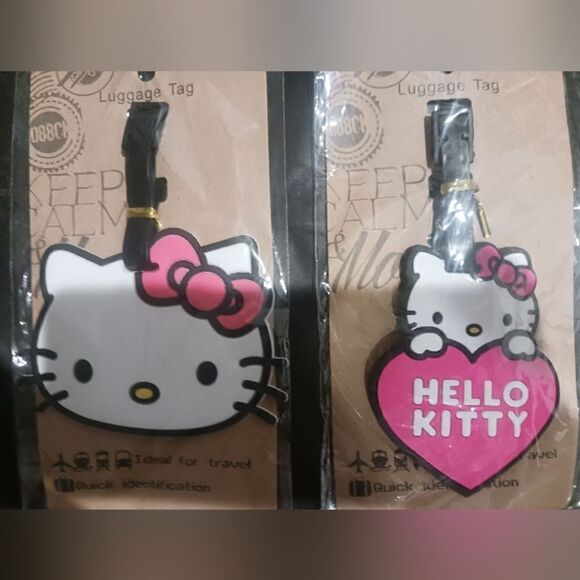 2 Hello Kitty Luggage Tags - Picture 3 of 5